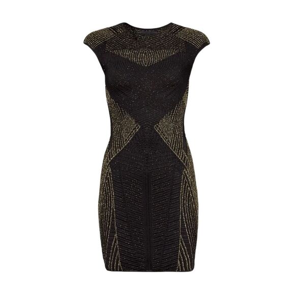 RVN Dresses & Skirts - RVN Golden Hour Sheath Mini Black Dress Size 4 MSRP: $450
